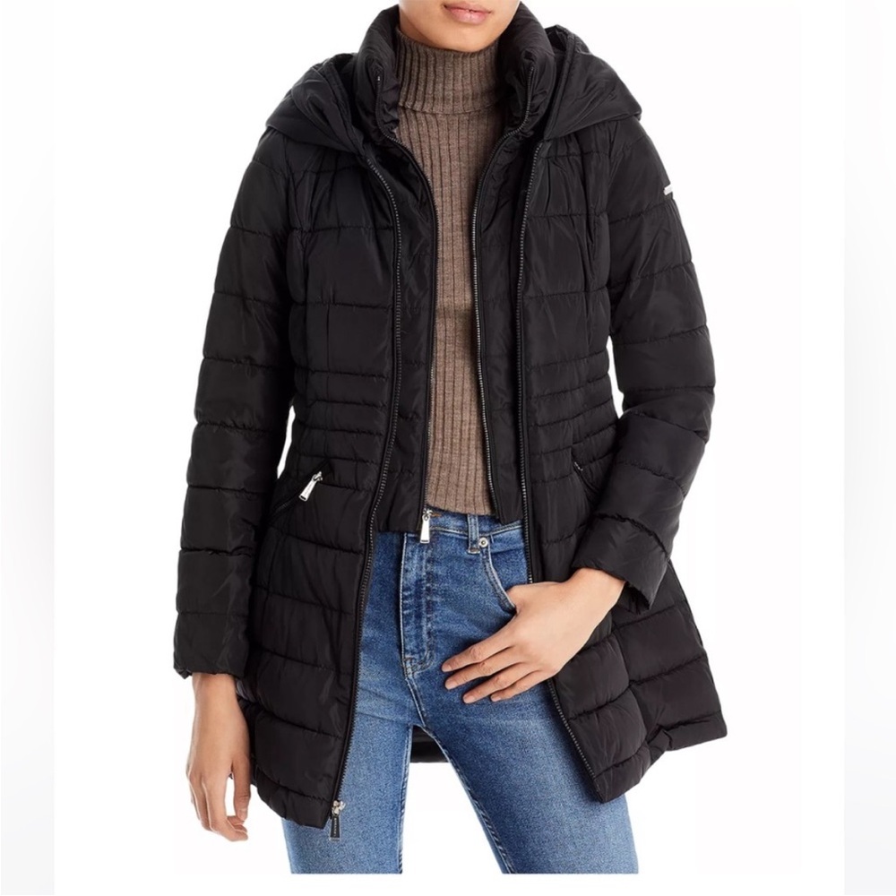 Laundry By Shelli Segal Black Puffer Jacket
